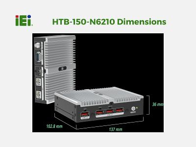 IEI Medical Embedded System HTB-150-N6210 Dimensions