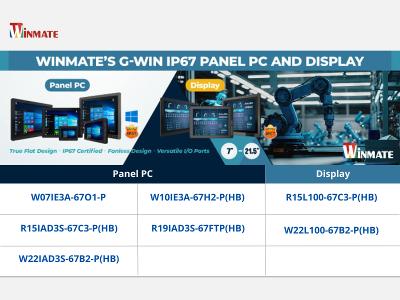 Winmate’s IP67 Panel PC and Display Solutions Overview