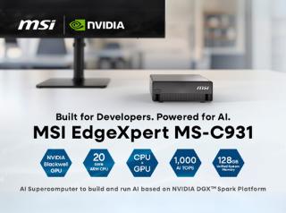 MSI Unveils EdgeXpert MS-C931: Desktop AI Supercomputer Built on NVIDIA DGX Spark