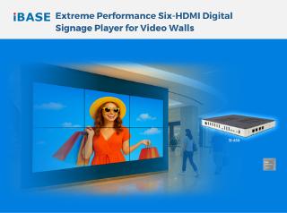 Extreme Performance Six-HDMI Digital Signage Player for Video Walls