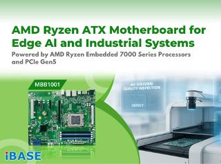 AMD Ryzen ATX Motherboard for Edge AI and Industrial Systems