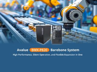 Avalue BMX-P820 Barebone System: High Performance, Silent Operation, and Flexible Expansion in One