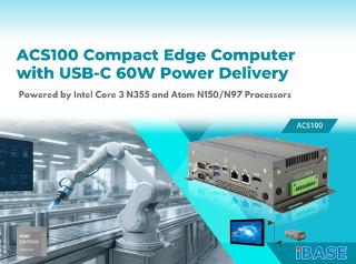 ACS100 Compact Edge Computer with USB-C 60W Power Delivery