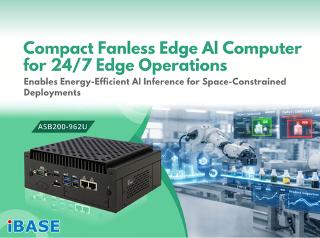 Compact Fanless Edge AI Computer for 24/7 Edge Operations